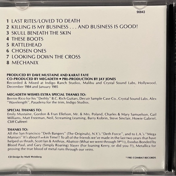 MEGADETH – Killing Is My Business... And Business Is Good! CD - Picture 2 of 5